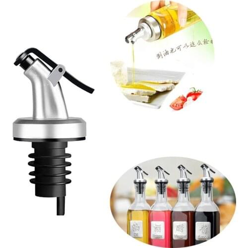 Olive Oil Sprayer Liquor Dispenser ABS Lock Wine Pourers Flip Top Drink Wine Stopper Leak-proof Nozzle Kitchen Tools