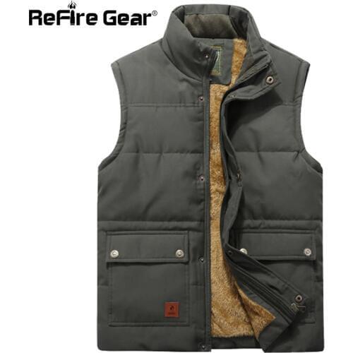 Мужские зимние жилеты ReFire Gear China At AliExpress
