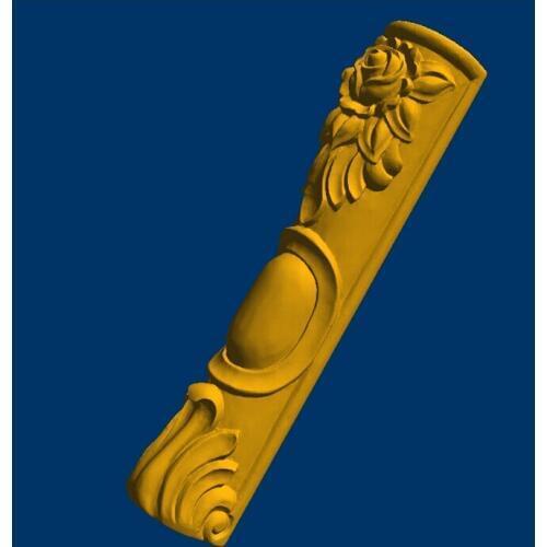 3D model CNC relief STL format post desk table Furniture leg--14