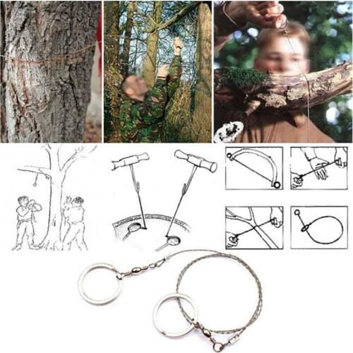 Outdoor Survival Saw Portable Stainless Steel Wire Self Defense Camping Hiking Hunting Emergency Chainsaws Mini Hand Saw Tools