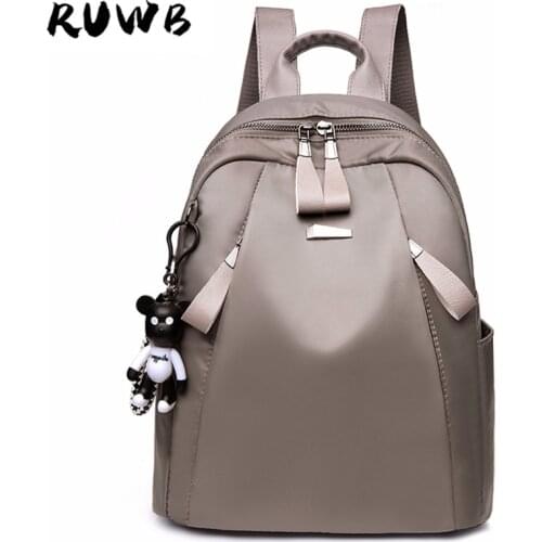 New Bag Waterproof Oxford Women Backpack Zipper School Bags For Teenagers Girls Small Backpack Female Rucksack Mochilas Feminina