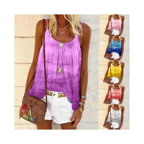 Summer T Shirt Women 2021 Summer New Digital Printing tie-dye Loose Belt T-shirt Girl Female Tee Tshirts Dropshipping BYT202167