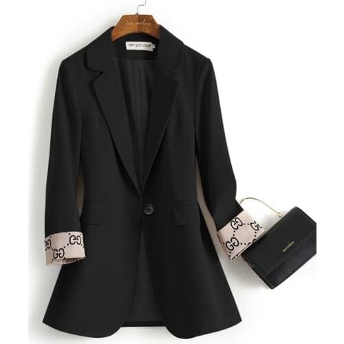 2021 Free Shipping Summer Fashion Womens Suit Jacket New Slim Drape Suit Womens Coat Wild Female Blazer