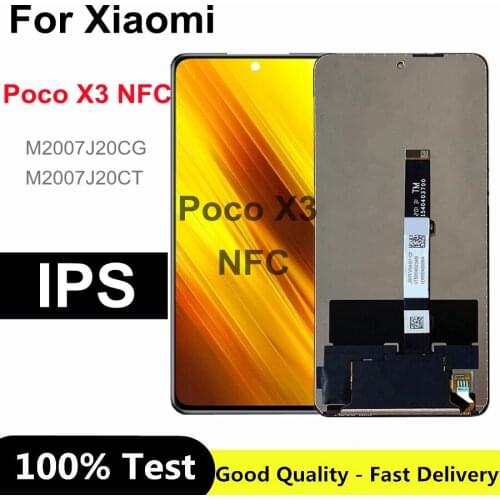 6.67inch For Xiaomi Poco X3 NFC LCD Display Touch Screen Digitizer For Xiaomi Poco X3 NFC lcd Display M2007J20CG LCD