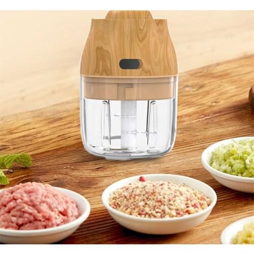 250ML Mini USB Electric Garlic Masher Press Mincer Wireless Vegetable Chili Meat Grinder Food Chopper Kitchen Tools