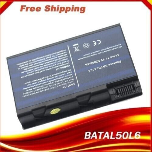 5200mAh for Acer Laptop battery BATBL50L6 BATBL 50L6 BATCL50L6 BATBL50L8H 5110 3103 9110 5610 5100 5101