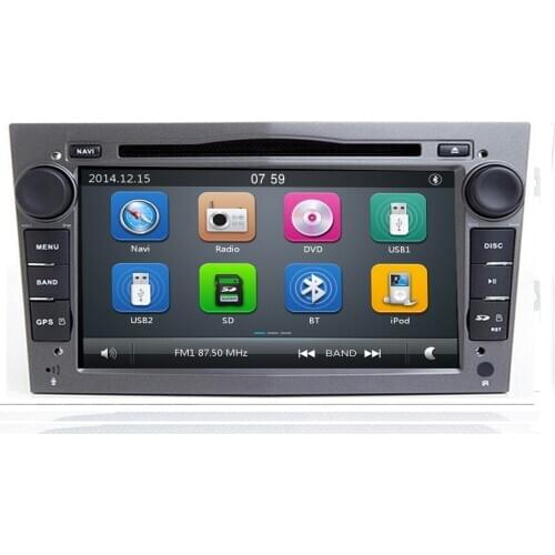7" 2 DIN CAR GPS for opel Vauxhall Astra H G J Vectra Antara Zafira Corsa Vivaro Meriva Veda DVD PLAYER black/silver/grey frame