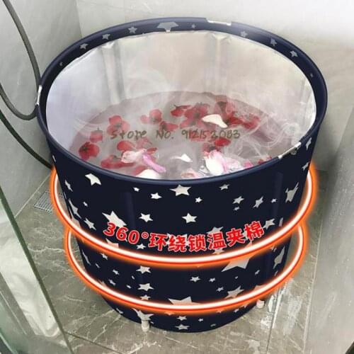 Bath Bucket Adult Folding Family Bath Bucket Adult Bath Artifact Small Family Folding Bath Bucket Bathtub