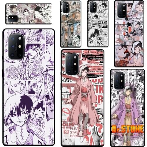 Dr. Stone Asagiri Gen Anime For OnePlus 9 Pro 7 8 Pro 7T 8T 9R Case For Realme 8 Pro GT C3 C15 C21 Q3 6 7 Pro 7i Cover