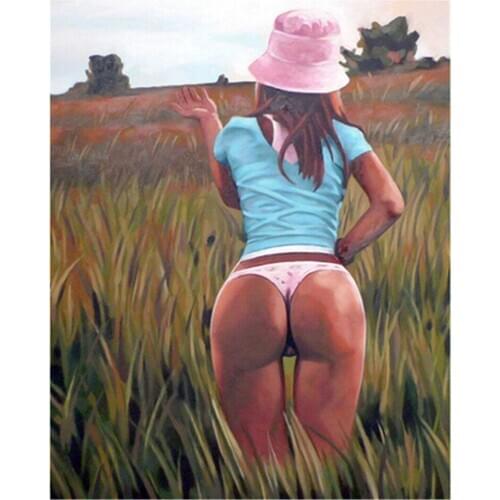 DIY Digital Painting By Numbers Package big arse oil painting mural Kits Coloring Wall Art Picture Gift frameless