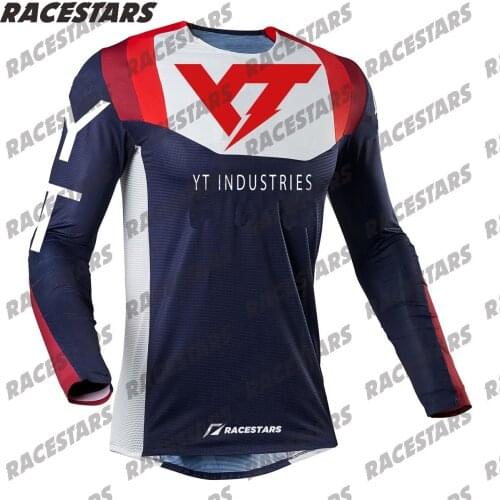 YT Mens Downhill Mountain Bike MTB Shirts Offroad DH Motorcycle Jersey Motocross Sportwear Clothing Maillot Ciclismo Hombre MX