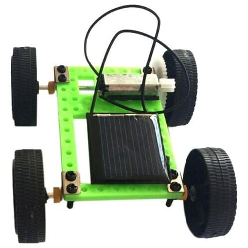 Solar Toys Car 1 Set Mini Solar Powered Toy Diy Car Kit Children Educational Gadget