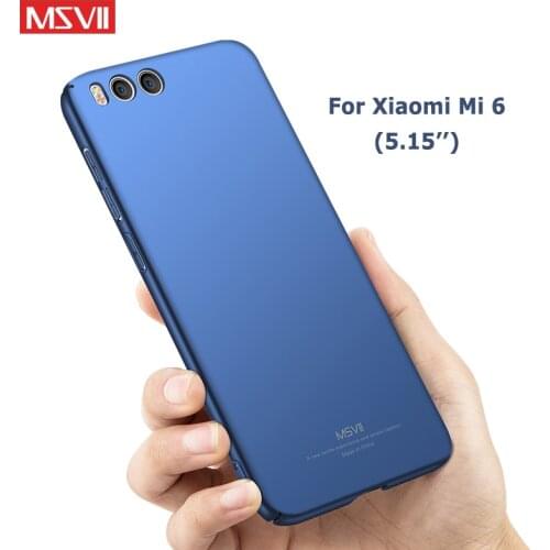 MSVII Cases For Xiaomi Mi6 Case Slim Matte Cover For Xiaomi Mi 6 X A2 Case Xiomi 6X A2 Hard PC Cover For Xiaomi Mi 6X Mi6X Cases