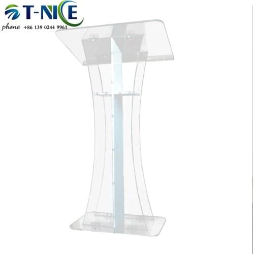 2021 AKLIKE The New design Cheap Lectern Small Size Rostra Podium Of The Cross Church Pulpit Platform Used For Speeches Prayers