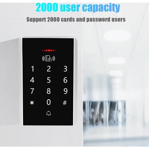 125Khz RFID Access Control Keypad Digital Panel Card Reader Lock System Controller Standalone Access 2000 Users Door