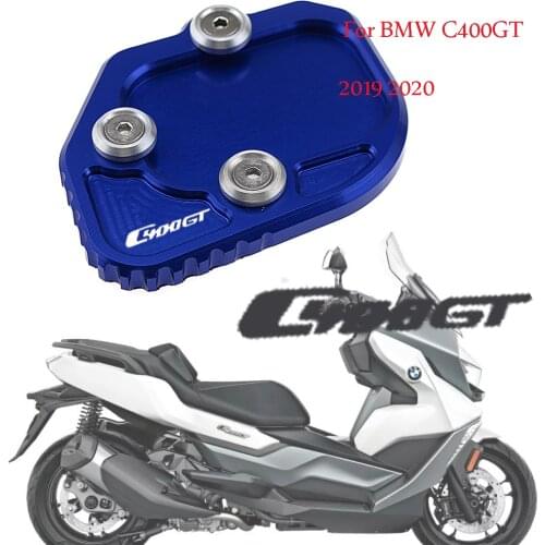 Motorcycle Kickstand Foot Side Stand Extension Pad Support Plate For BMW C400X C400GT C400 GT 2019 2020