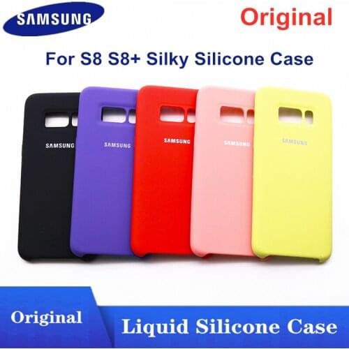 Samsung Galaxy S8/S8 Plus S8+ Silky Silicone Cover Soft-Touch Finish Back Protective Case For Samsung S8/S8plus