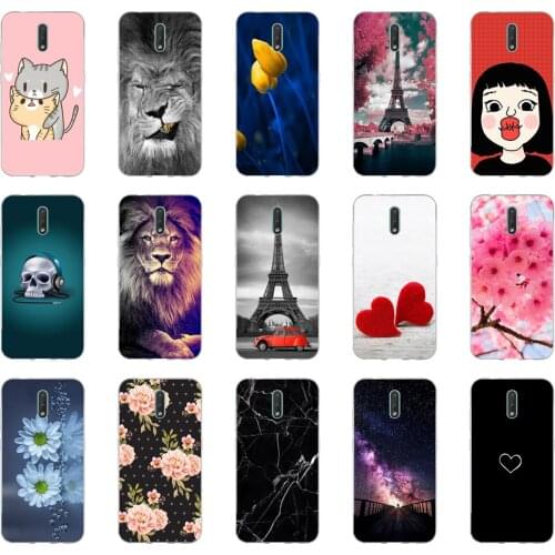 Silicon case for Nokia 2.3 3 3.1 2018 case soft tpu back phone cover shockproof printing Coque bumper housing