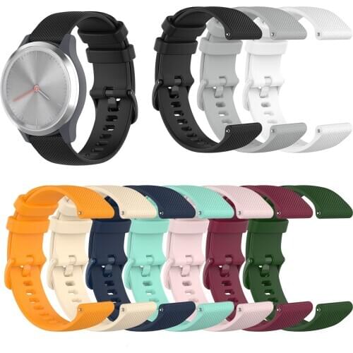 Silicone Band For Garmin vivoactive 4s Strap For Garmin vivomove 3s Wristband Adjustable SmartWatch Accessories Belt 18MM