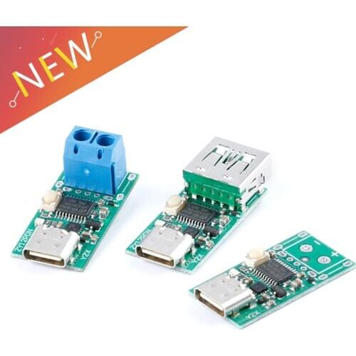 Type-C USB-C PD2.0 PD3.0 Trigger to DC Spoof Scam Fast Quick Charge Detector USB-PD Notebook Power Supply Change Board Module