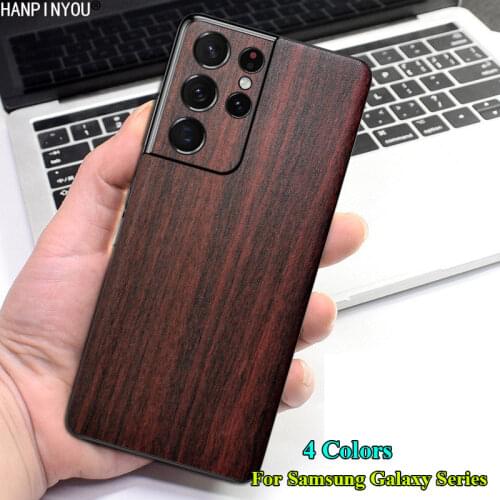 For Samsung Galaxy S10 / S10 Plus / S10e New Fashion Rear Back Cover 3D Imitation Wood Grain Protection Skin Decal Sticker Film