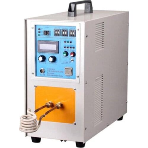 15KW 30-100KHZ High Frequency Induction Heater Machine Quenching Equipment Small Melting Furnace 220v/110v 1-99s 0.2Mpa, 2L/min