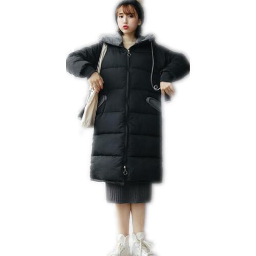 Winter Women Cute Jackets 2018 New Medium-Long Cotton-Padded Winter Coats Thicken Parkas Loose Warm Wadded Jackets Mujer Q1046