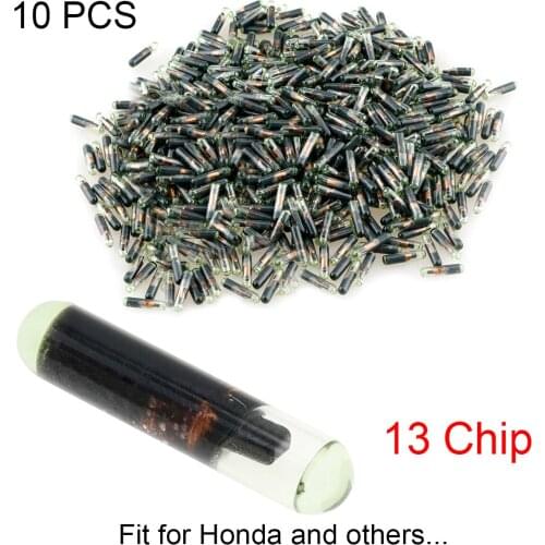 10pcs Blank ID 13 Glass Chip Not Code Car Key Glass Transponder Chip Light Car Key Transponder Chip Fit for Honda