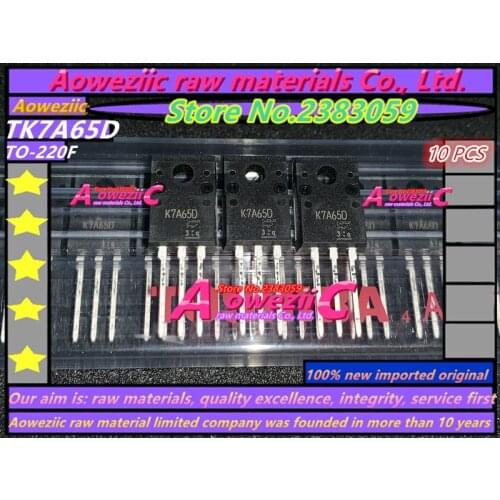 100% new imported original TK7A45DA K7A45DA TK7A50D K7A50D TK7A60W K7A60W TK7A65D K7A65D TK7A65W K7A65W TK7A60V K7A60V TO-220F