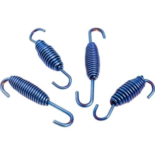 2PCS 55/68mm Motorcycle Fully Rotatable Exhaust Muffler Mounting Silencer Link Pipe Springs Hook Hanger Scooter Accessories