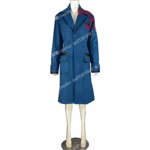 2018 High Quality Fantastic Beasts and Where to Find Them Newt Scamande Trench Cosplay Costume Men Suit Party Blazer Winter Coat