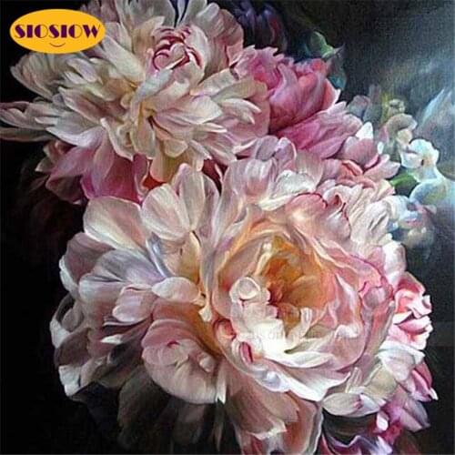 5D DIY Diamond Painting Flowers Cross Stitch Diamond Embroidery Resin 3D Full Square Animal Rhinestone Aesthetic Decor Room Wall