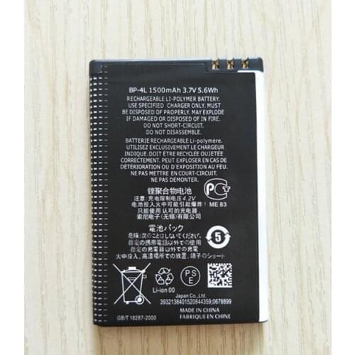 AZK New BP-4L phone battery for Nokia E63 E90 E95 E61i E71 6650 6650F N97 N810 E72 E52 BP4L 1500mAh high quality