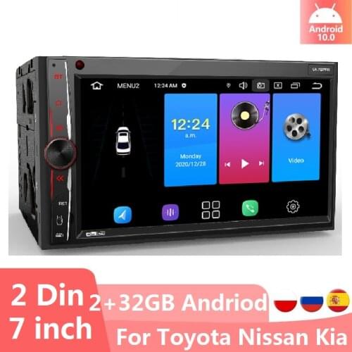 Android GPS Car Radio 2din Multimedia Video Player Navigation 7"IPS Screen Autoradio Stereo Receiver For Toyota Nissan Hyundai