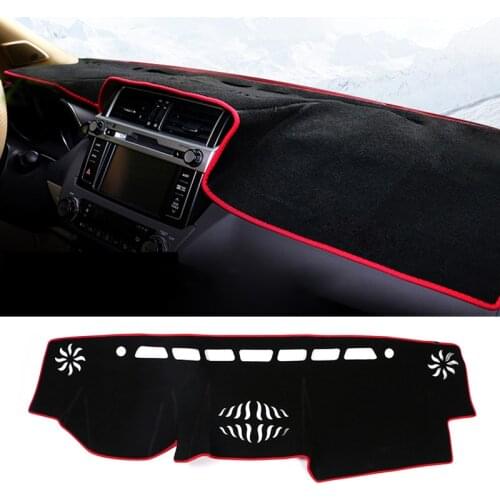 Car Dashboard Dash Mat DashMat Anti-sun Dash Pad Cover LHD For Toyota Land Cruiser Prado FJ150 150 2010-2018 2019 Accessories