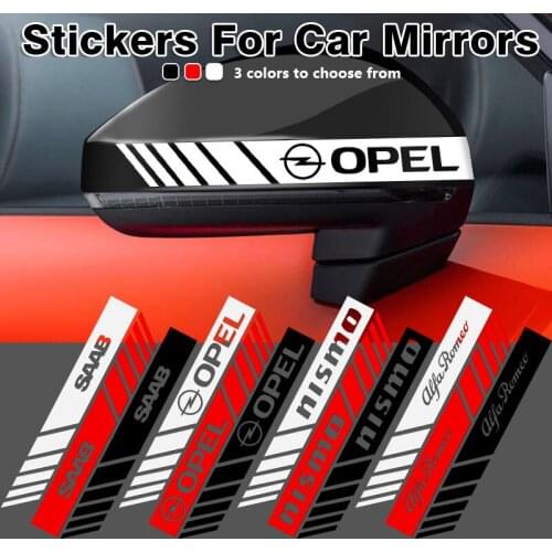 2pcs Car Rearview Mirrors Decorative Stickers For Teslas Model 3 2021 Model S X Y Style Roadster Invader Coil Mod WYE K80 Goods