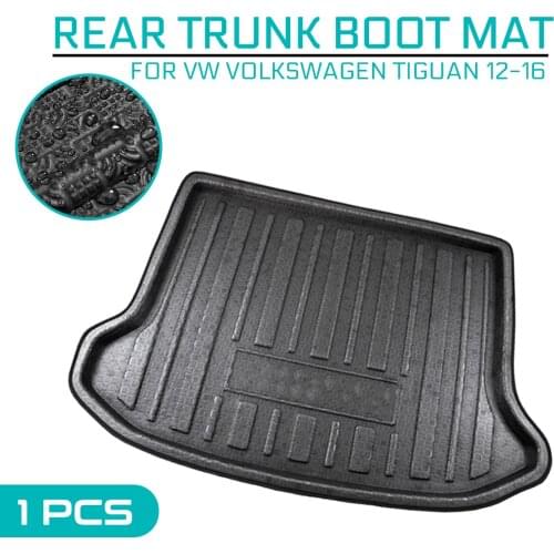 Car Floor Mat Carpet Rear Trunk Anti-mud Cover For VW Volkswagen Tiguan 2012-2016