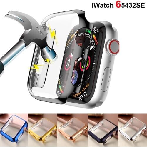 Cover For Apple Watch cas 44mm/40mm iwatch 42mm 38mm screen protector smartwatch Accessories for apple watch series 6 5 4 3 SE