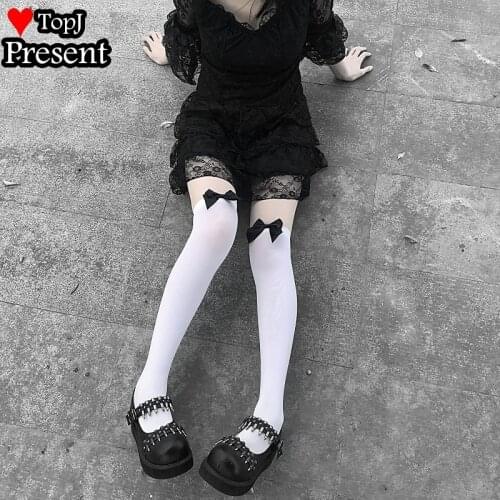 Harajuku Gothic Lolita bow stockings Lolita cosplay sweet lolita bow sexy stockings