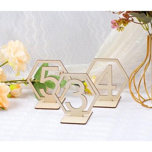 Wooden Numbers,Welcome Signs Place Holder,Decor for Wedding,Table Seat Cards,Event & Party Restaurant Dining Hall Custom Sign