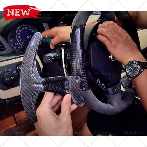 FOR MASERATI GRANTURISMO GRANCABRIO 2013+ CARBON FIBER SHIFT PADDLES TRIM TUNING PART BODY KIT FOR MASERATI CARBON INTERIOR