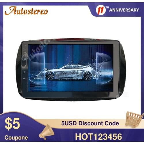 For Mercedes Benz Smart 2016+ DSP Android 10.0 Car No DVD Player GPS Map Navigation Stereo HeadUnit Multimedia Player Auto Radio