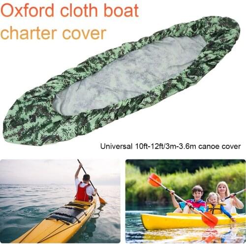 Camouflage Kayak Cover UV Protection Cover Canoe Storage Dust Cover Waterproof for Outdoor Boat Sea Carrying Decor