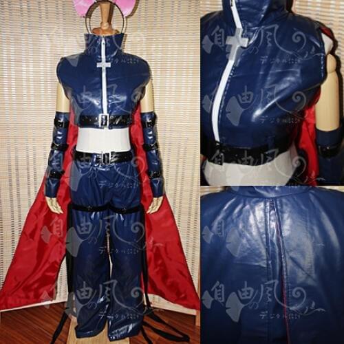 Anime Shugo Chara Tsukiyomi Ikuto Cosplay Costume Custom Made PU Leather Uniform Halloween Costume for Men Women Adult