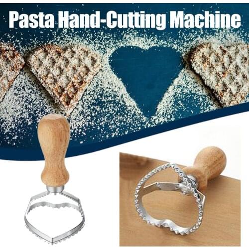 Pasta Hand-Cutting Machine Embossed Dumpling Embossing Machine With Roller Cutti Heart shape of zinc alloy biscuit mould