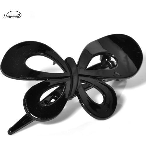 Fashion Women Lady Girl Plastic Hair Duckbill Clip Claw Comb Hairdressing Accessories Lady Headwear Hairpins Barrette Butterfly
