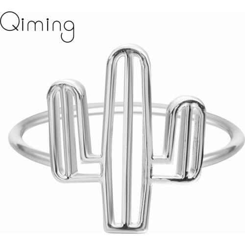 Cheap Fashion Cacti Tree Ring Insect Series Bee Cactus Sand Gem Simple Bohemia Rings For Women Brand Party Rings fashion Jewelry