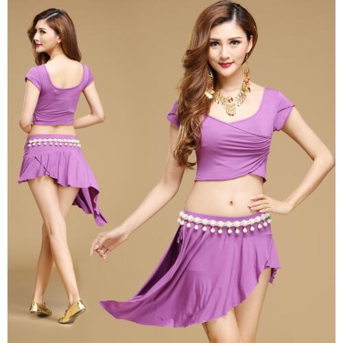 2017 Special Offer New Women Cotton Modal Woman Belly Dance Suits Outfit Bellydance Costume Professionals