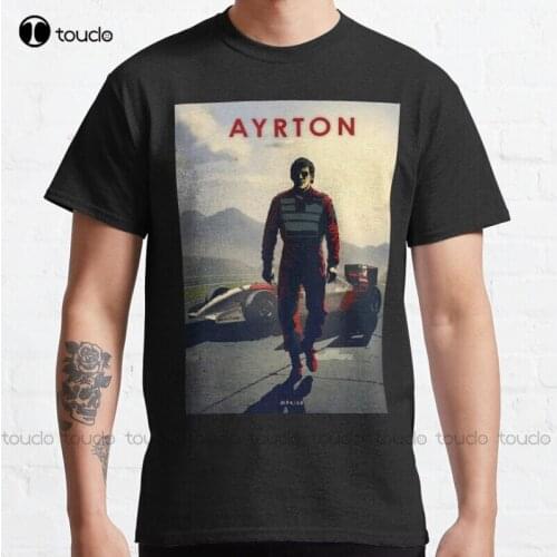 New Ayrton Senna Mp4 /68 - Evil Dead - Car Legends Classic T-Shirt Cotton Tee Shirt S-5Xl