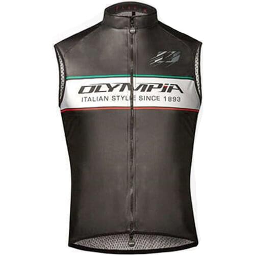 OLYMPIA Men’s Sleeveless Windproof Water Repellent Set Cycling Jersey Sets Vest Ropa Maillot Hombre Lightweight Breathable Mesh
